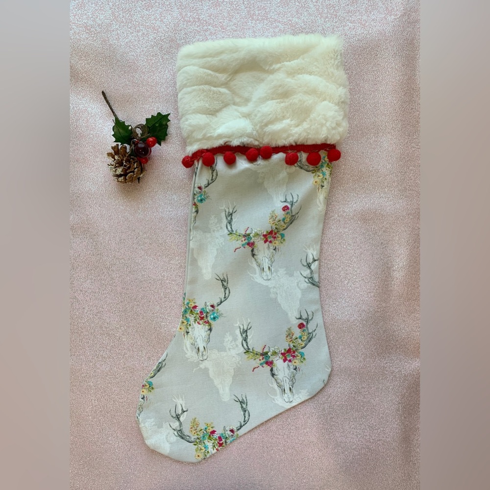 Farmer style christmas stockings boots, handmade.